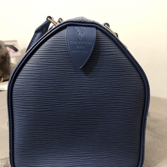 Louis Vuitton Speedy 30 Epi Azur Canvas - Picture 5 of 16